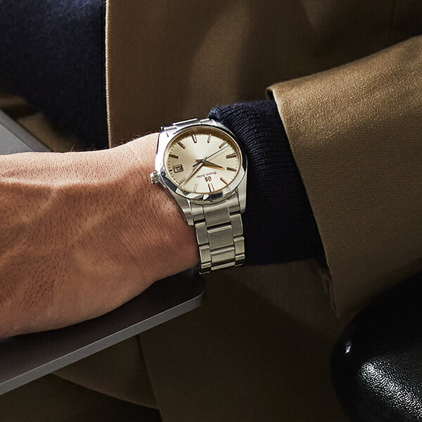 グランドセイコー ショップ専用 専売 流通限定 9F クオーツ SBGX351 メンズ 腕時計 厚銀放射ダイヤル ブルースチール針 9F62 限定店舗モデル