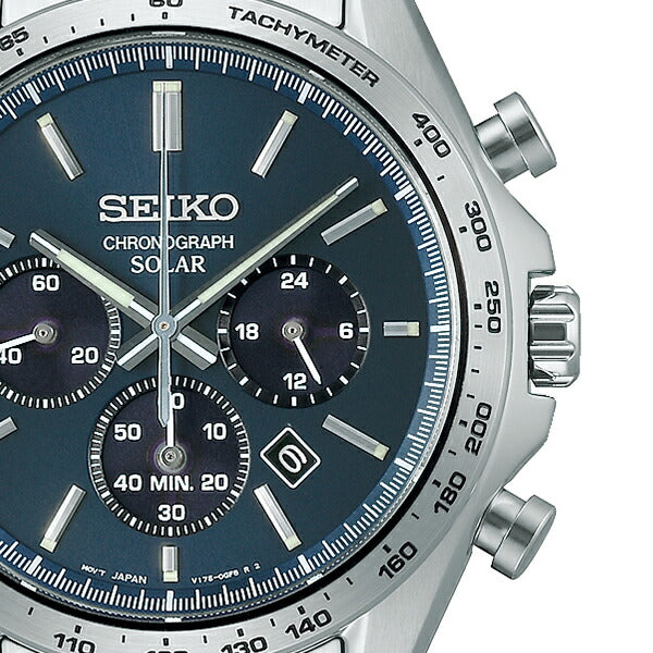 セイコー セレクション Sシリーズ SBPY163 メンズ 腕時計 ソーラー クロノグラフ ブルー