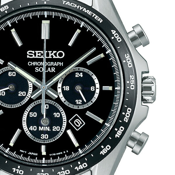 セイコー セレクション Sシリーズ SBPY167 メンズ 腕時計 ソーラー クロノグラフ ブラック