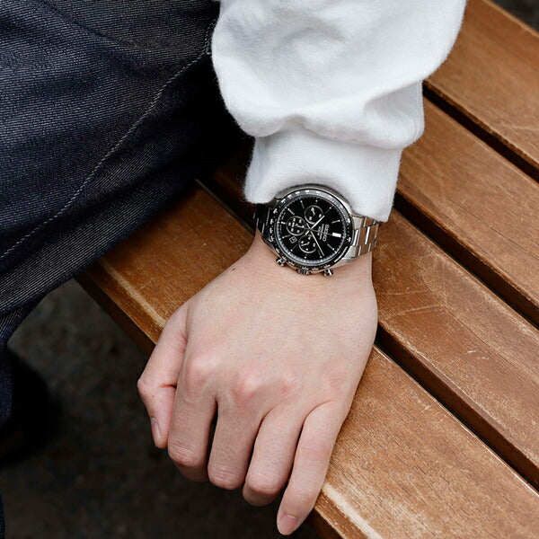 セイコー セレクション Sシリーズ SBPY167 メンズ 腕時計 ソーラー クロノグラフ ブラック