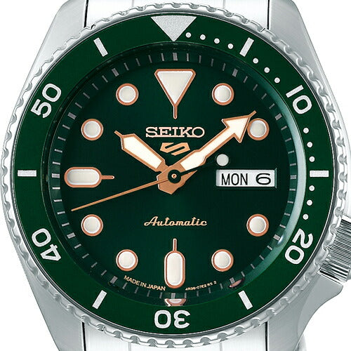 セイコー 5スポーツ SBSA013 メンズ 腕時計 メカニカル 自動巻き グリーン デイデイト 日本製