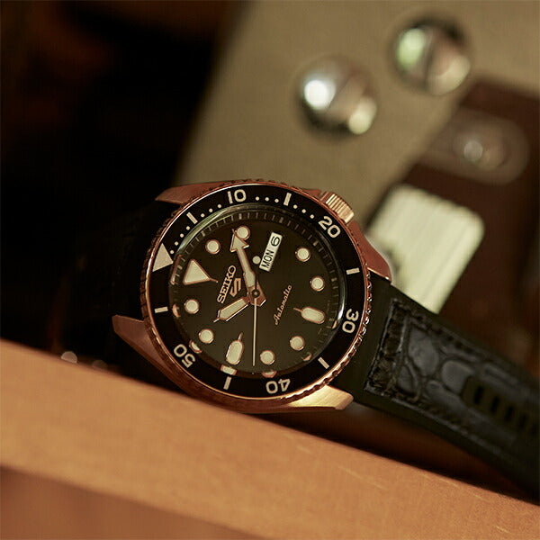 セイコー 5スポーツ スペシャリスト SBSA028 メンズ 腕時計 メカニカル 自動巻き 革ベルト ブラック 日本製