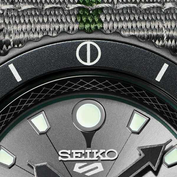 セイコー 5スポーツ NARUTO & BORUTO ナルト&ボルト コラボレーション 限定モデル 奈良シカマル SBSA097 メンズ 腕時計 メカニカル ナイロンバンド 日本製