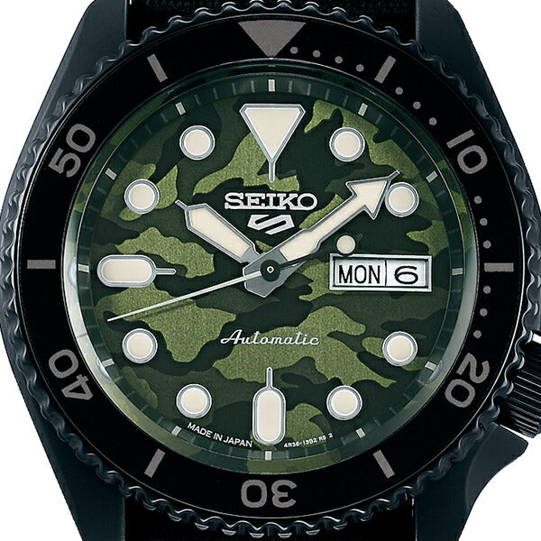 セイコー5 スポーツ SKX Street Style カモフラージュ ダイヤル SBSA173 メンズ 腕時計 メカニカル 自動巻き ナイロンバンド 日本製
