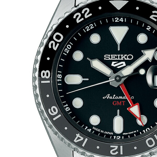 【再入荷】セイコー5 スポーツ SKX Sports Style GMTモデル SBSC001 メンズ 腕時計 メカニカル 自動巻き ブラック 日本製