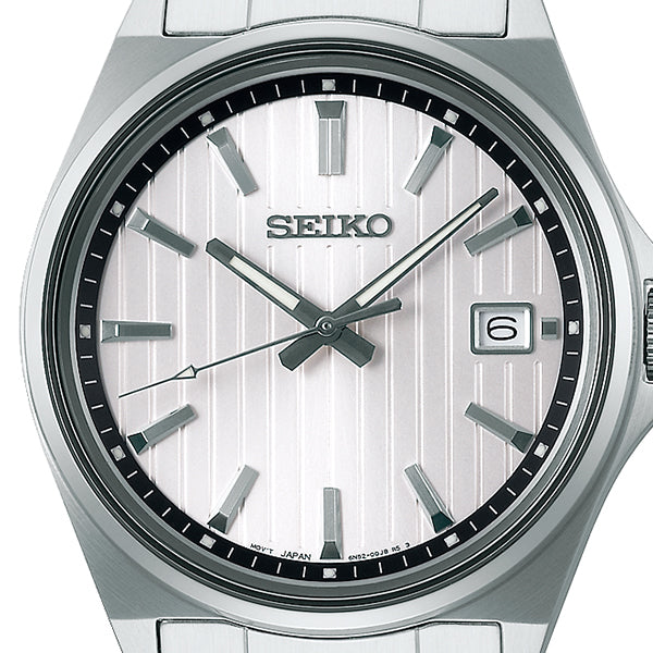 SEIKO セイコー ALBA アルバ クロノグラフメンズクォーツ 3針 黒文字盤 レザーバンド VD57–X101