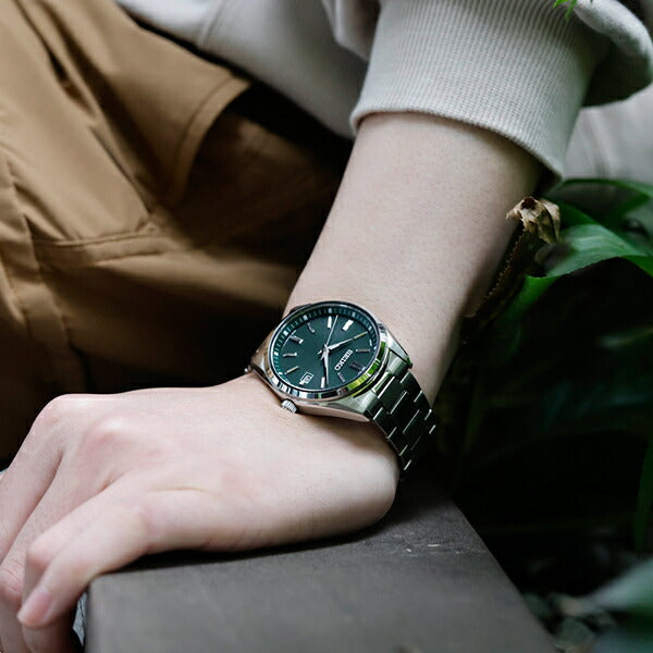 セイコー セレクション Sシリーズ SBTM319 メンズ 腕時計 ソーラー 電波 グリーン 日本製