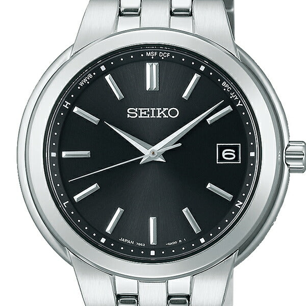 SEIKO シンプル!!機能的!! SEIKO/セイコー セイコーセレクション ソーラー電波 日付表示機能 ステンレス メンズ 腕時計 SBTM335