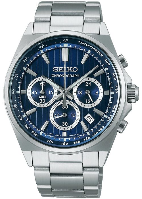 セイコー セレクション Sシリーズ 8Tクロノ SBTR033 メンズ 腕時計 クオーツ クロノグラフ 電池式 ブルーダイヤル