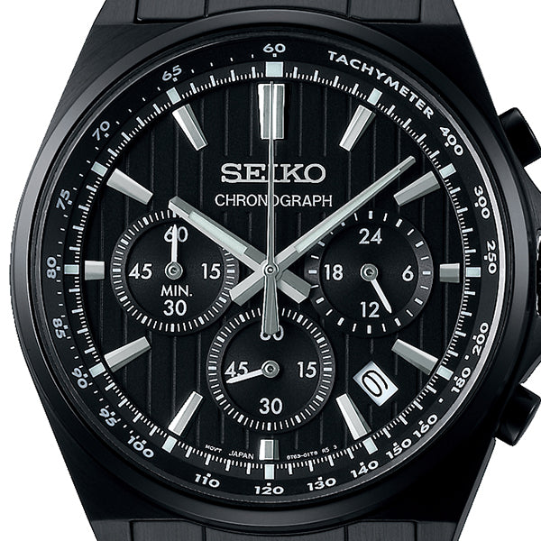 セイコー セレクション Sシリーズ 8Tクロノ SBTR037 メンズ 腕時計 クオーツ クロノグラフ 電池式 ブラック