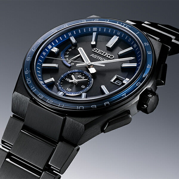 セイコー アストロン NEXTER ネクスター SBXY041 メンズ 腕時計 ソーラー 電波 ワールドタイム ブラック IP 日本製