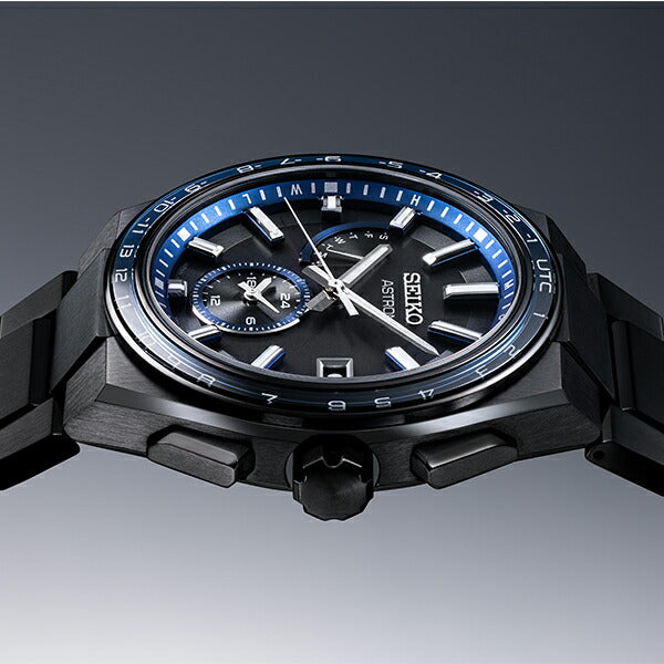 セイコー アストロン NEXTER ネクスター SBXY041 メンズ 腕時計 ソーラー 電波 ワールドタイム ブラック IP 日本製