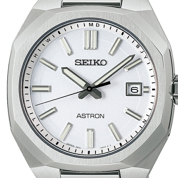 セイコー アストロン ネクスター 3rd SBXY081 メンズ 腕時計 ソーラー 電波 ホワイトダイヤル チタン 日本製