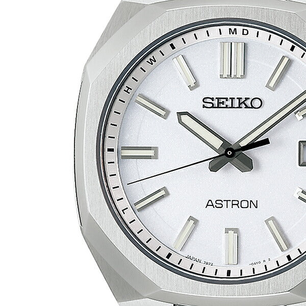 セイコー アストロン ネクスター 3rd SBXY081 メンズ 腕時計 ソーラー 電波 ホワイトダイヤル チタン 日本製