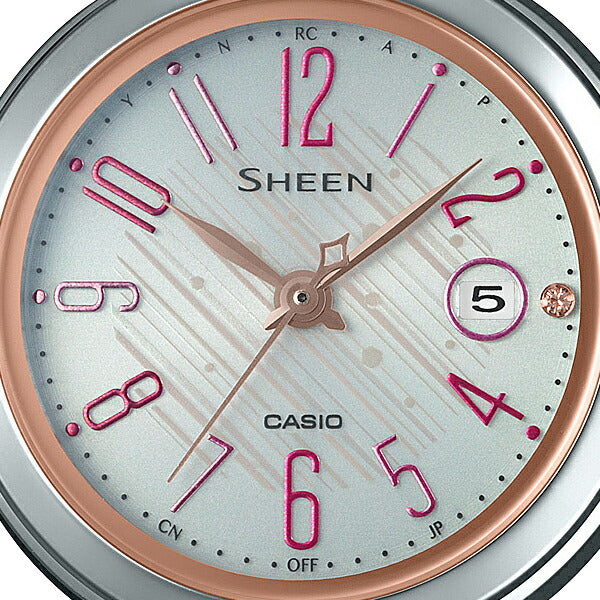 カシオ シーン 電波ソーラーモデル SHW-5100DSG-7AJF レディース 腕時計 カレンダー ピンクゴールド シルバー