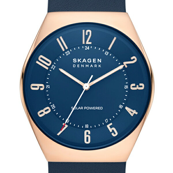 スカーゲン GRENEN グレーネン SKW6834 メンズ 腕時計 ソーラー アナログ 革ベルト オーシャンブルー 国内正規品