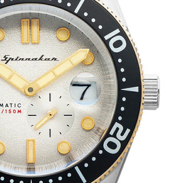 SPINNAKER スピニカー CROFT クロフト SP-5058-0A メンズ 腕時計 メカニカル 自動巻 革ベルト ホワイト