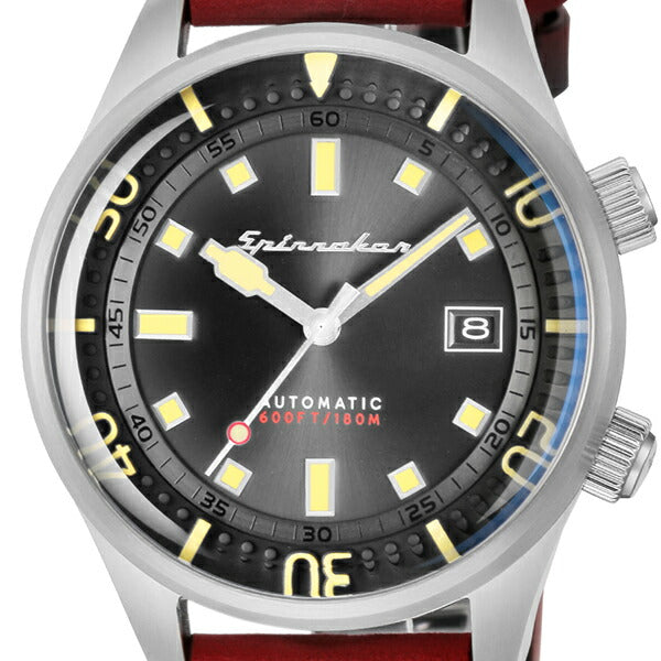 SPINNAKER スピニカー BRADNER ブラッドナー SP-5062-01 メンズ 腕時計 メカニカル 自動巻 革ベルト ブラック