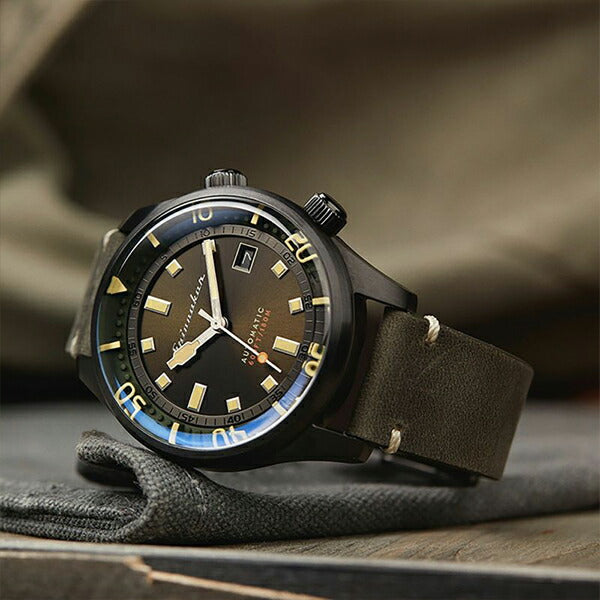 SPINNAKER スピニカー BRADNER ブラッドナー SP-5062-04 メンズ 腕時計 メカニカル 自動巻 革ベルト グリーン