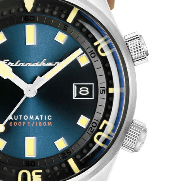 SPINNAKER スピニカー BRADNER ブラッドナー SP-5062-05 メンズ 腕時計 メカニカル 自動巻 革ベルト ブルー