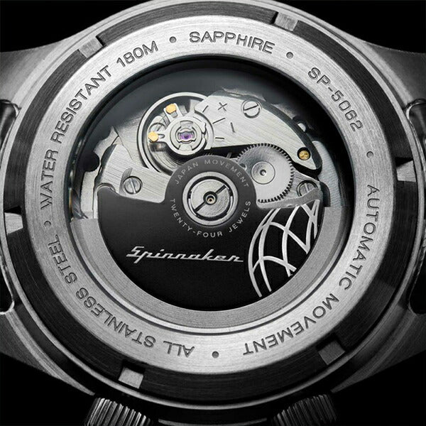 SPINNAKER スピニカー BRADNER ブラッドナー SP-5062-11 メンズ 腕時計 メカニカル 自動巻 メタルベルト ブラック