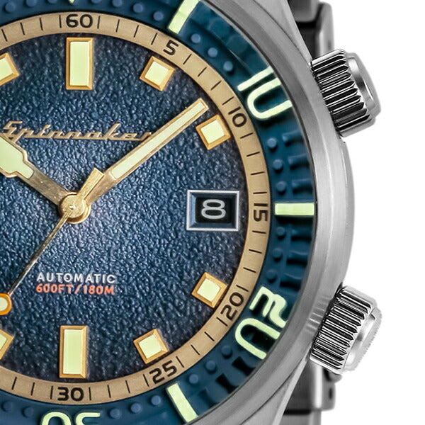 SPINNAKER スピニカー BRADNER ブラッドナー SP-5062-22 メンズ 腕時計 メカニカル 自動巻 メタルベルト ブルー