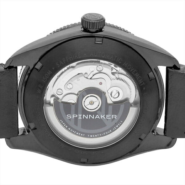 SPINNAKER スピニカー CROFT クロフト wena3 搭載モデル SP-5095-WN-01 メンズ 腕時計 メカニカル 自動巻き 革ベルト ブラック