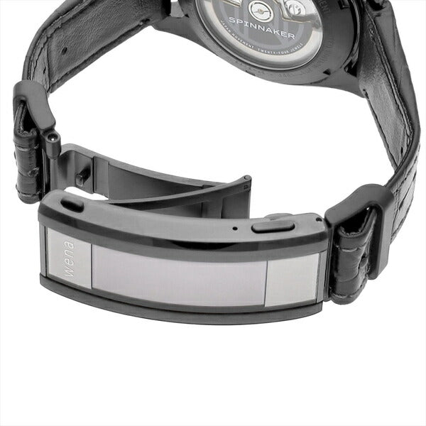 SPINNAKER スピニカー CROFT クロフト wena3 搭載モデル SP-5095-WN-01 メンズ 腕時計 メカニカル 自動巻き 革ベルト ブラック