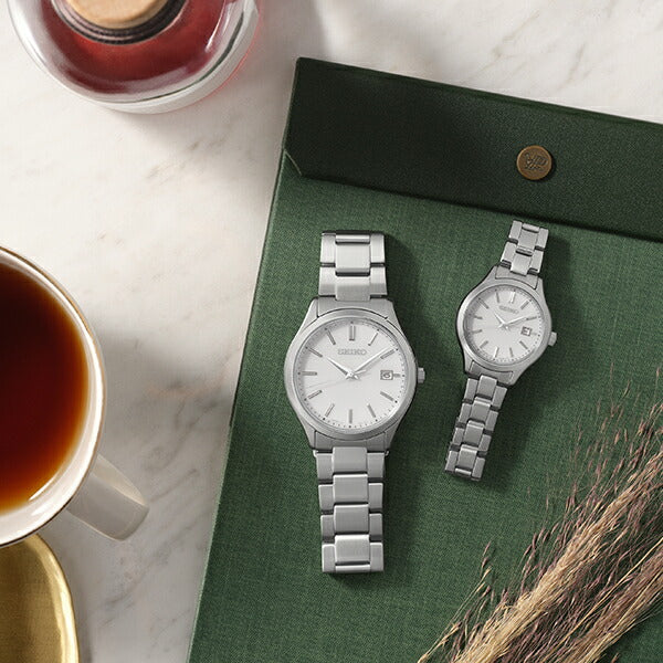セイコー セレクション Sシリーズ ペア STPX093 レディース 腕時計 ソーラー 3針 カレンダー ホワイト