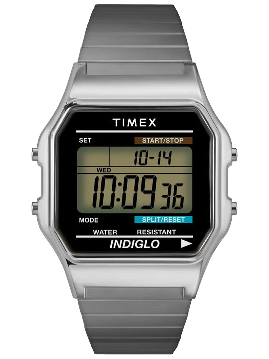 タイメックス Classic Digital クラシックデジタル T78587 メンズ デジタル 電池式 メタルバンド シルバー