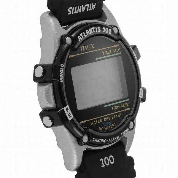 タイメックス ATLANTIS アトランティス 100 TW2U31000 メンズ 腕時計 デジタル 電池式 レジン ブラック