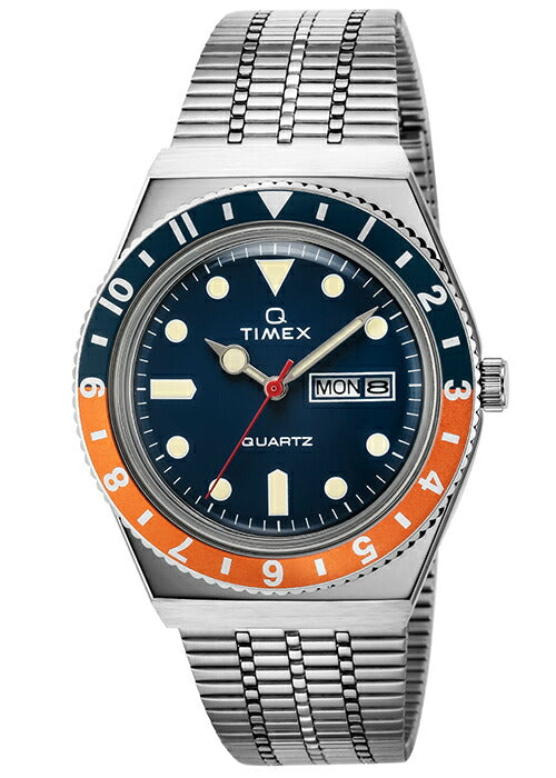 TIMEX Q TIMEX 復刻モデル TW2U61100 メンズ 電池式 メタルバンド