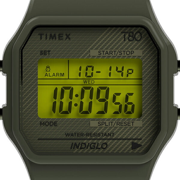 タイメックス クラシックデジタル Timex 80 TW2U94000 メンズ レディース 腕時計 電池式 クオーツ デジタル オリーブ T80