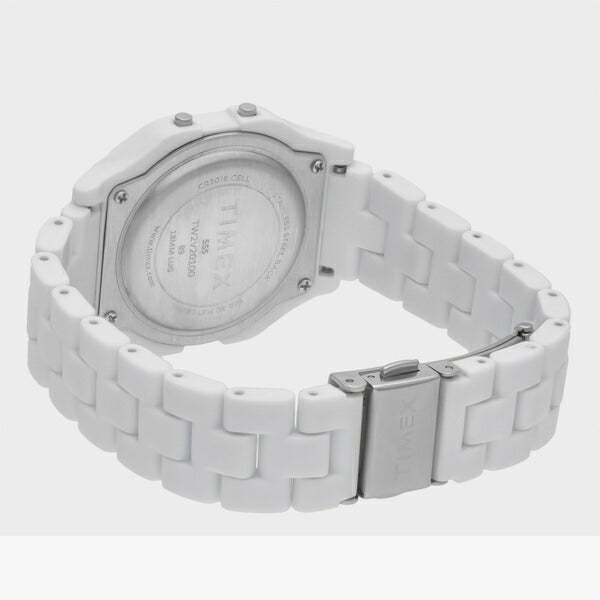 タイメックス クラシックタイルコレクション 限定モデル TW2V20100 メンズ 腕時計 電池式 クオーツ デジタル 樹脂バンド ホワイト