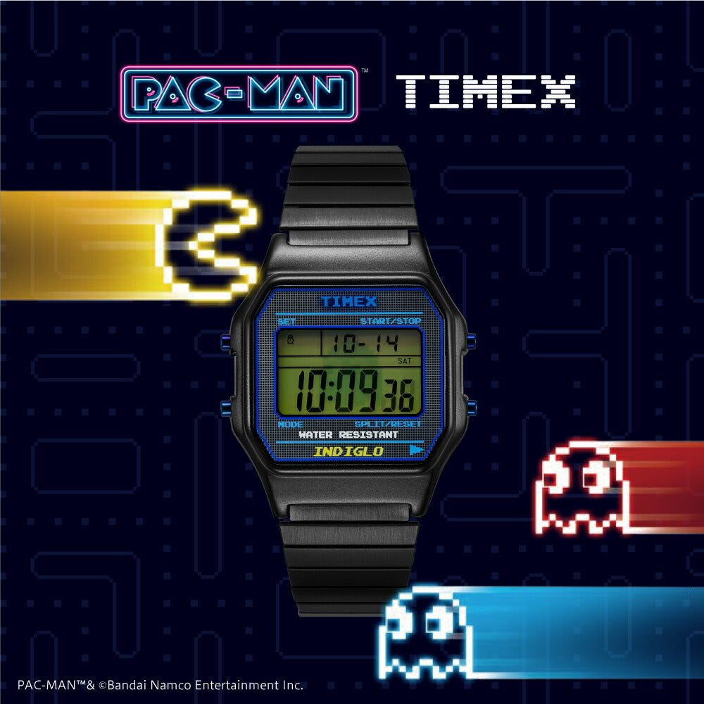 タイメックス PAC-MAN パックマン コラボレーションモデル デジタル TW2V94200 メンズ レディース 腕時計 電池式 ブラック