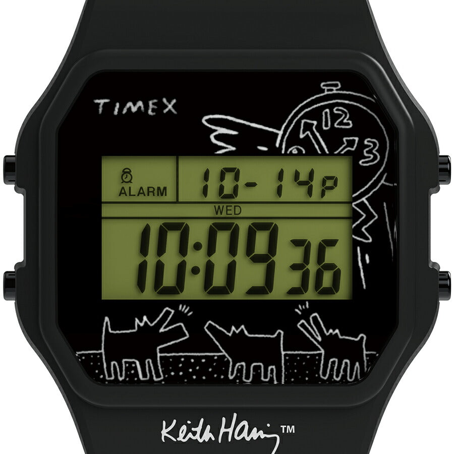 タイメックス キース・へリング コラボレーションモデル TIMEX 80 TW2W25500 メンズ レディース 腕時計 クオーツ 電池式 ブラック