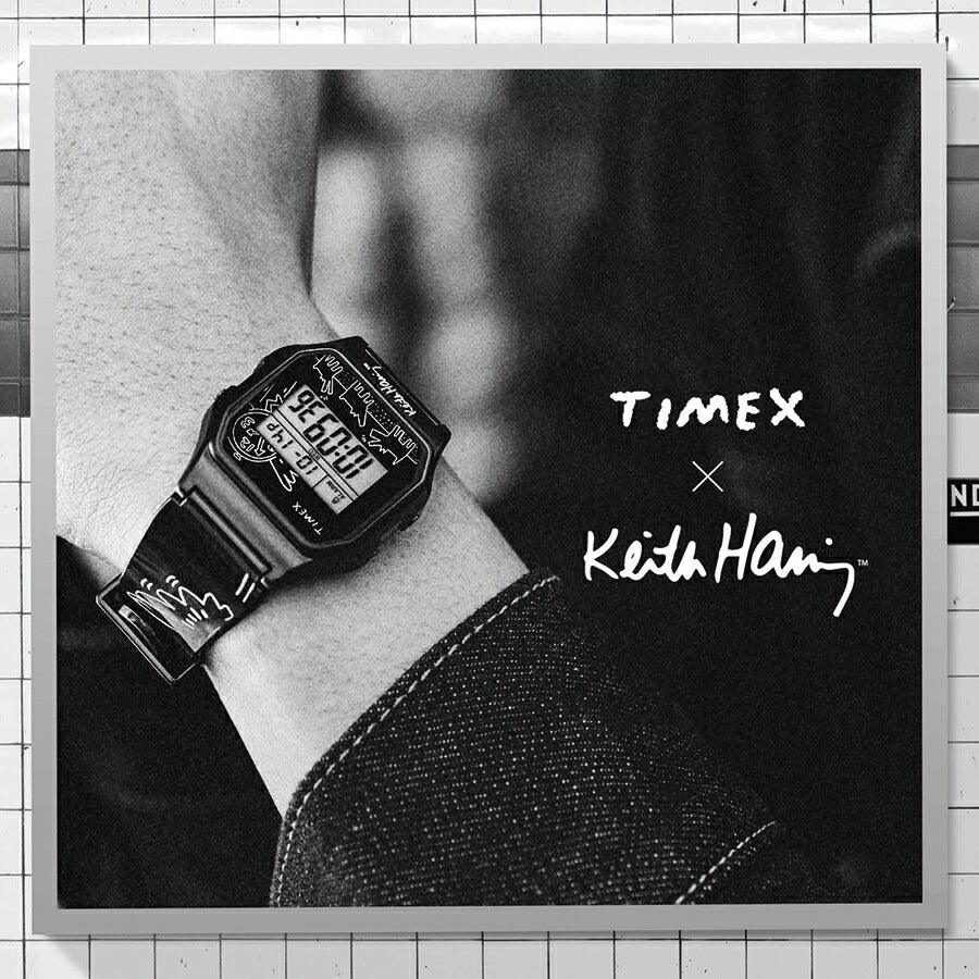 タイメックス キース・へリング コラボレーションモデル TIMEX 80 TW2W25500 メンズ レディース 腕時計 クオーツ 電池式 ブラック